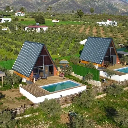 4 Kisilik Mustakil Havuzlu, Sunset Bungalov 1 Villa