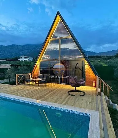 4 Kisilik Mustakil Havuzlu, Sunset Bungalov 1 *